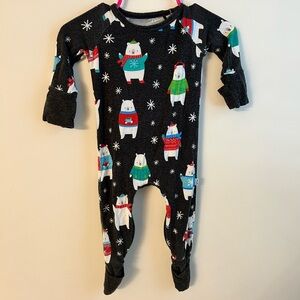 Little Sleepies Festive Bear Print Kids Pajamas